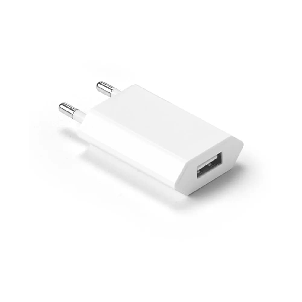 Netzadapter USB-A 5W aus recyceltes ABS (100% rABS) - WOESE - Weiß