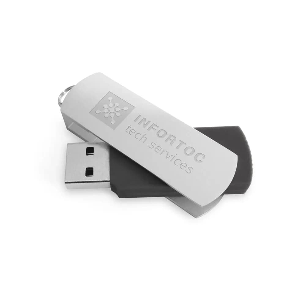 USB-Stick mit Metallclip 8 GB - BOYLE 8GB - Schwarz