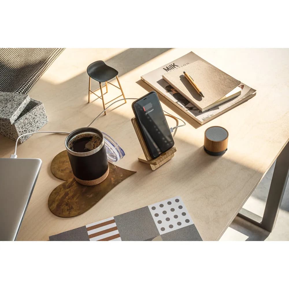 Lautsprecher mit 3W und 4h30m Akkulaufzeit aus Recyceltes ABS (100% rABS) - RE-GLASHOW - Natur