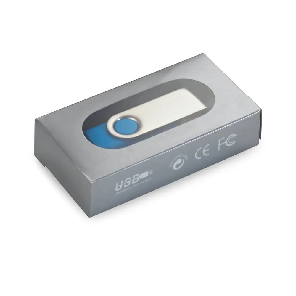 USB-Stick 4 GB mit Metallclip - CLAUDIUS 4GB - Schwarz
