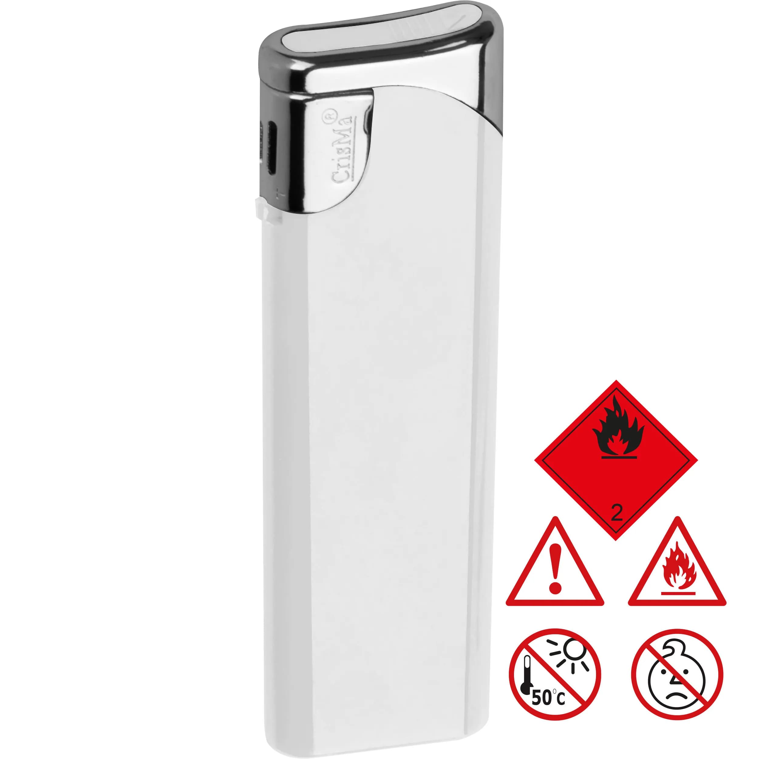 Elektronik Feuerzeug, nachfüllbar GEOFFREY - weiss