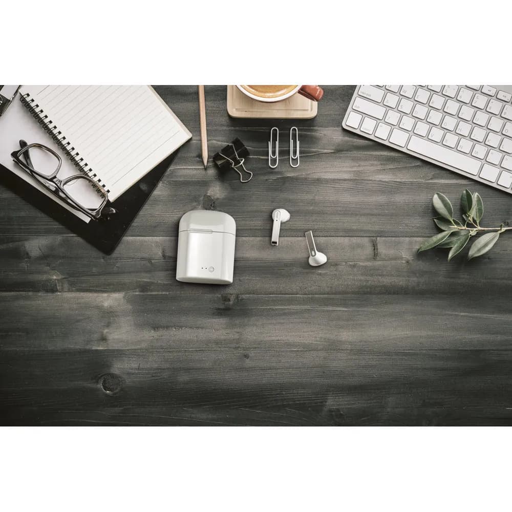 Funk-Stereo-Ohrhörer aus ABS - KANDEL - Weiß