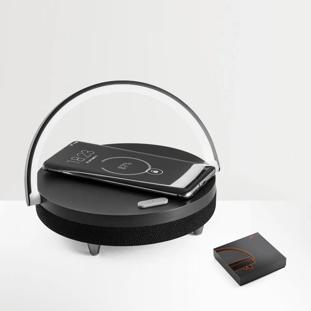 Lautsprecher 4-in-1 aus ABS, PP und Stoff - BLASTY - Schwarz