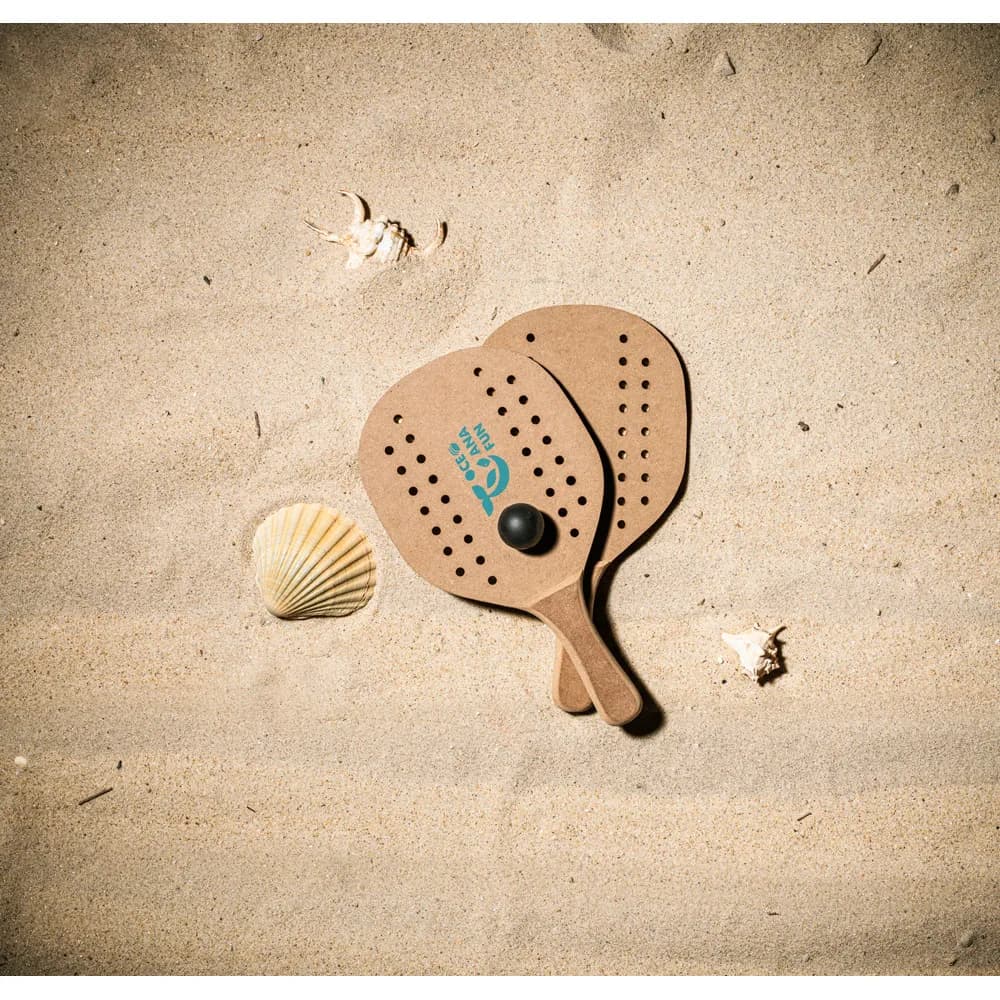 Strandschläger aus MDF - TAPIA - Natur - dunkel