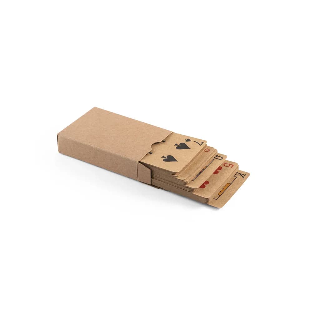 Ein Kartenspiel mit 54 klassischen Karten, aus Kraftpapier die aus FSC™-zertifiziertem Material und anderen kontrollierten Materialien besteht - FISCHER - Schwarz