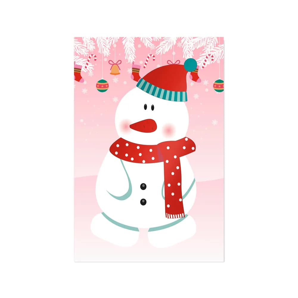 Set aus sechs Bögen mit Weihnachtsfiguren und 3 Bögen mit Aufklebern - GLIMN - Weiß