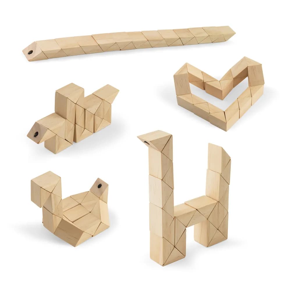 Holzpuzzle bestehend aus 24 Teilen - THINKO - Natur