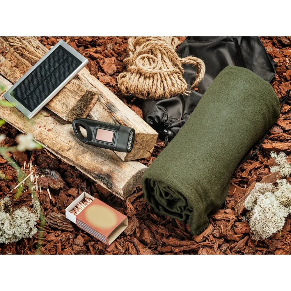 Kompakte 0.5 W ABS-Taschenlampe mit 3 weißen LEDs mit 90 Lumen - SOLARKY - Schwarz