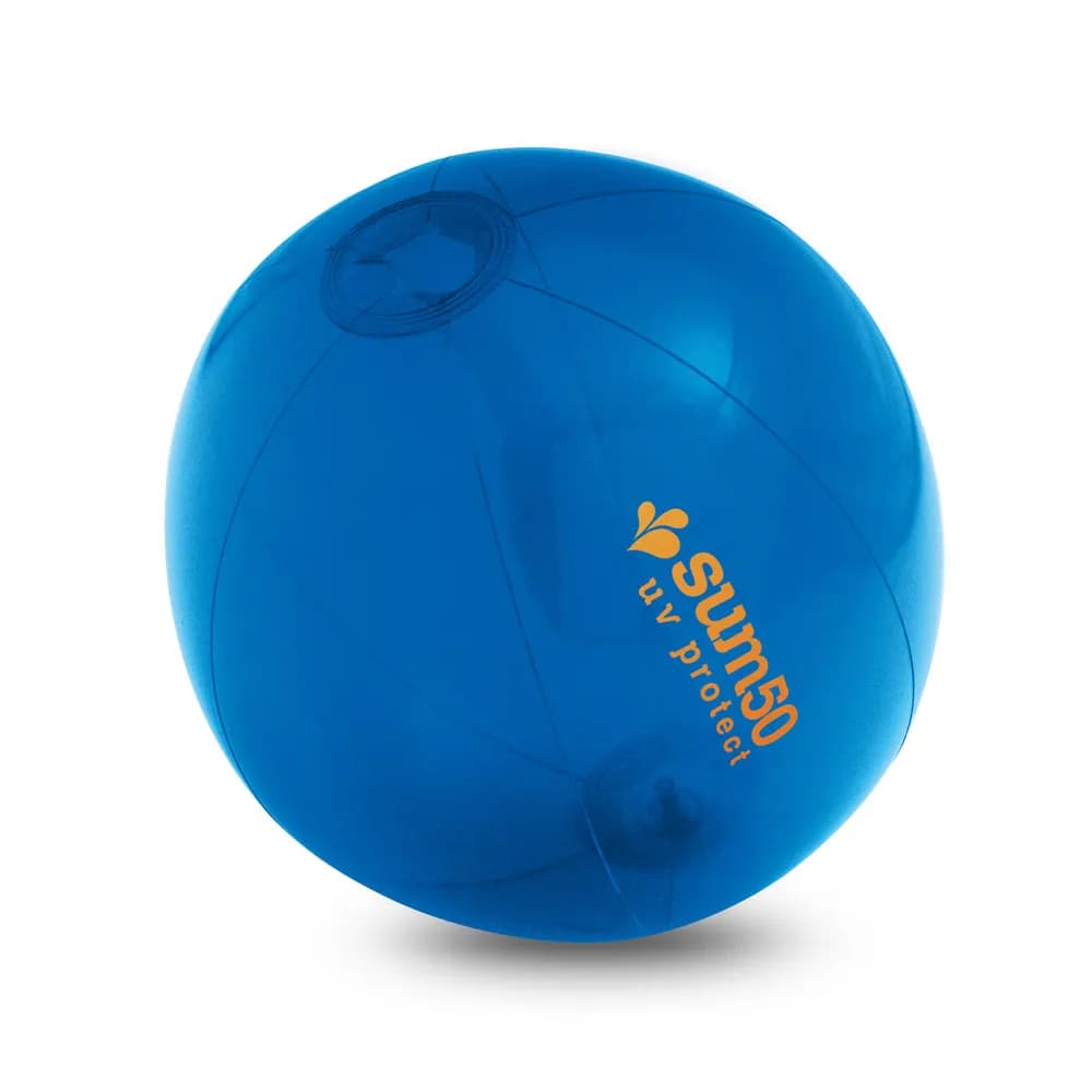 Strandball aufblasbar aus lichtdurchlässigem PVC - PECONIC - Blau
