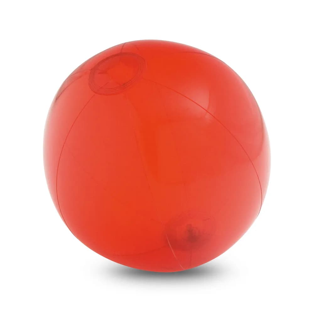Strandball aufblasbar aus lichtdurchlässigem PVC - PECONIC - Rot
