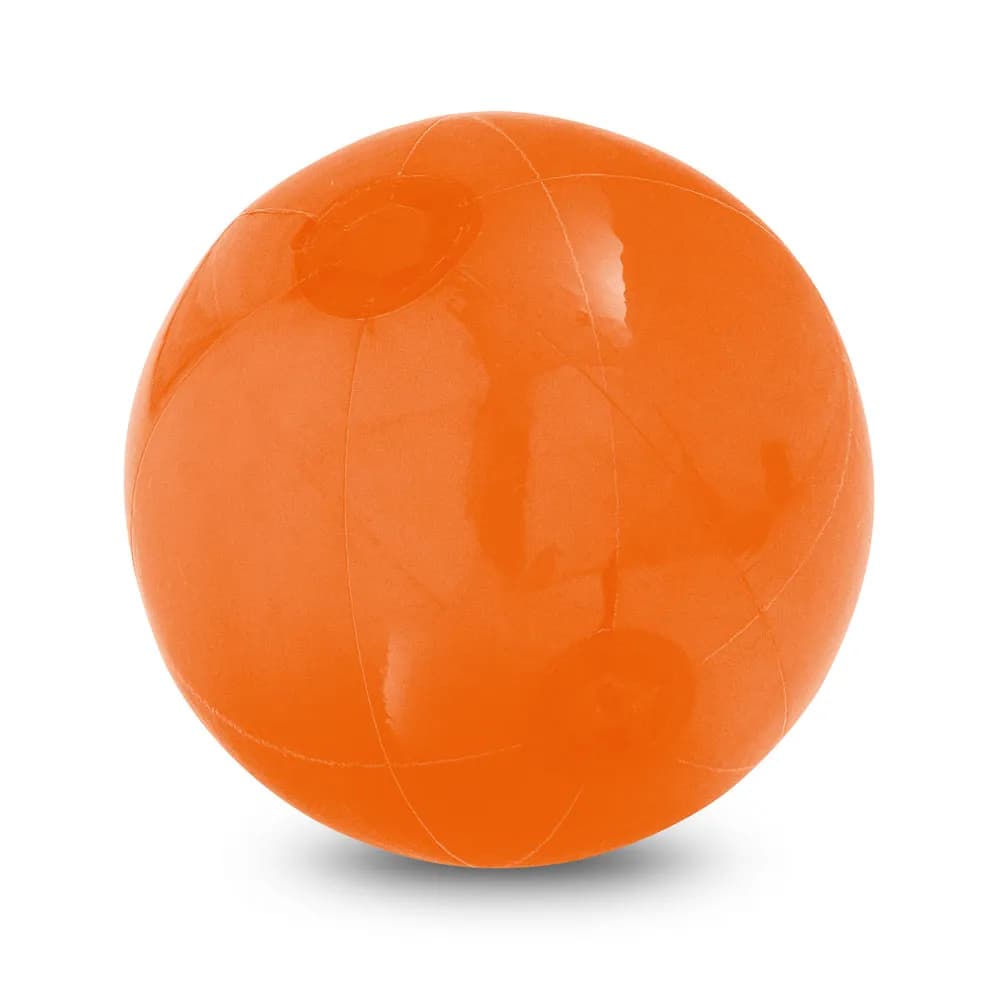 Strandball aufblasbar aus lichtdurchlässigem PVC - PECONIC - Orange