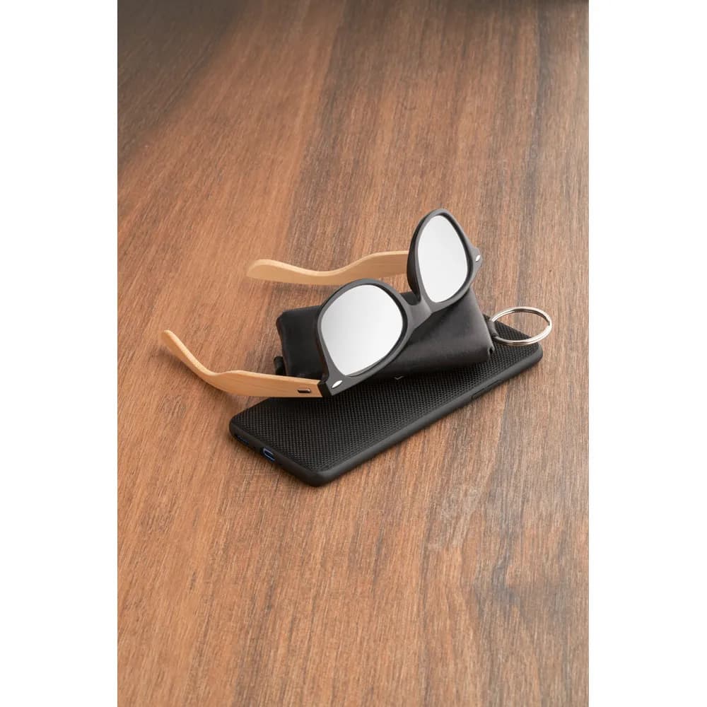 Sonnenbrille aus PP und Bambus - VARADERO - Schwarz