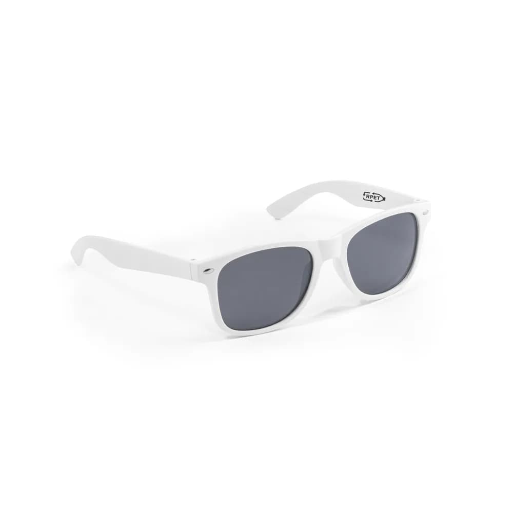 Recyceltem Polyester (100% rPET) Sonnenbrille - SALEMA - Weiß