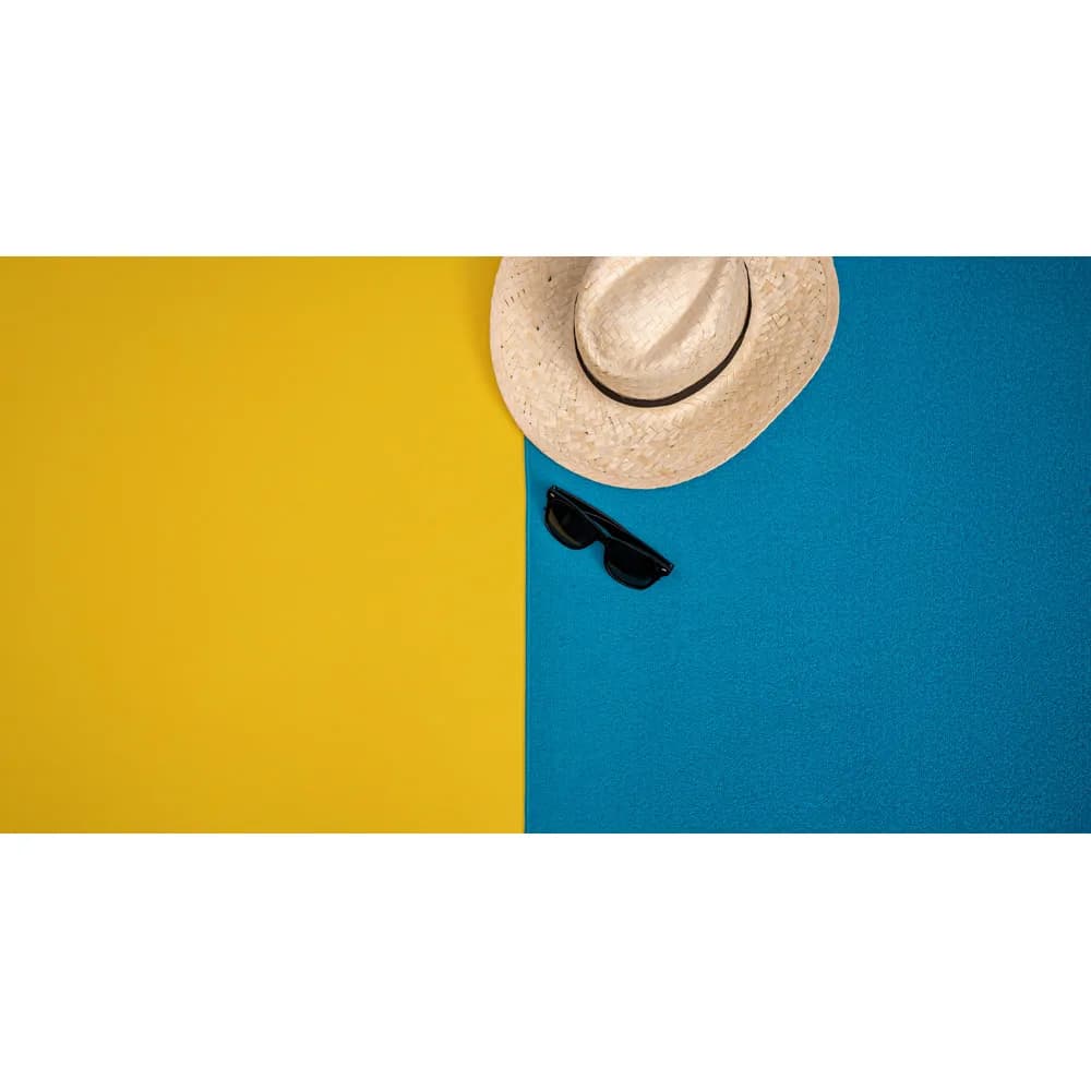 Strandtuch aus Mikrofaser (250 g/m²) - CALIFORNIA - Blau