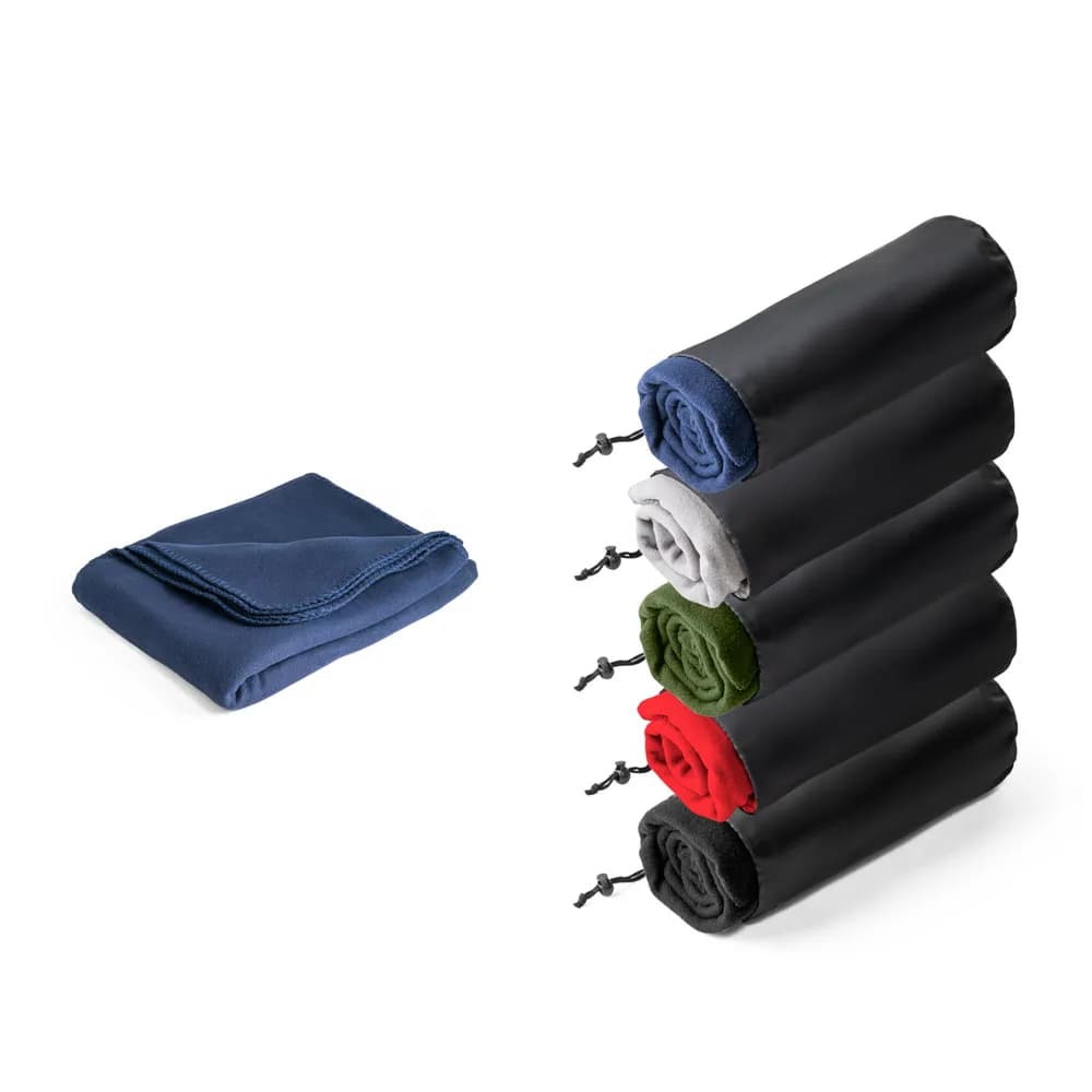 Polar-Decke (180 g/m²) aus Polyester (100% rPET) - GALLIOT - Schwarz