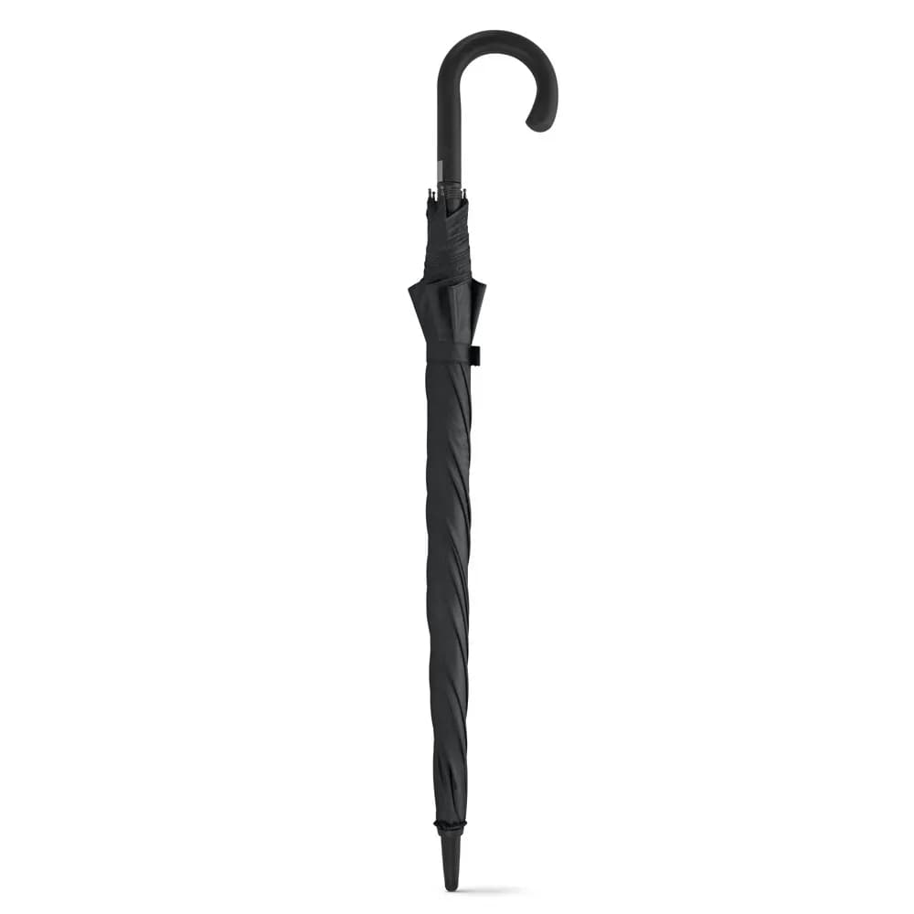 Schirm aus 190T Pongee mit automatischer Öffnung - ALBERT - Schwarz