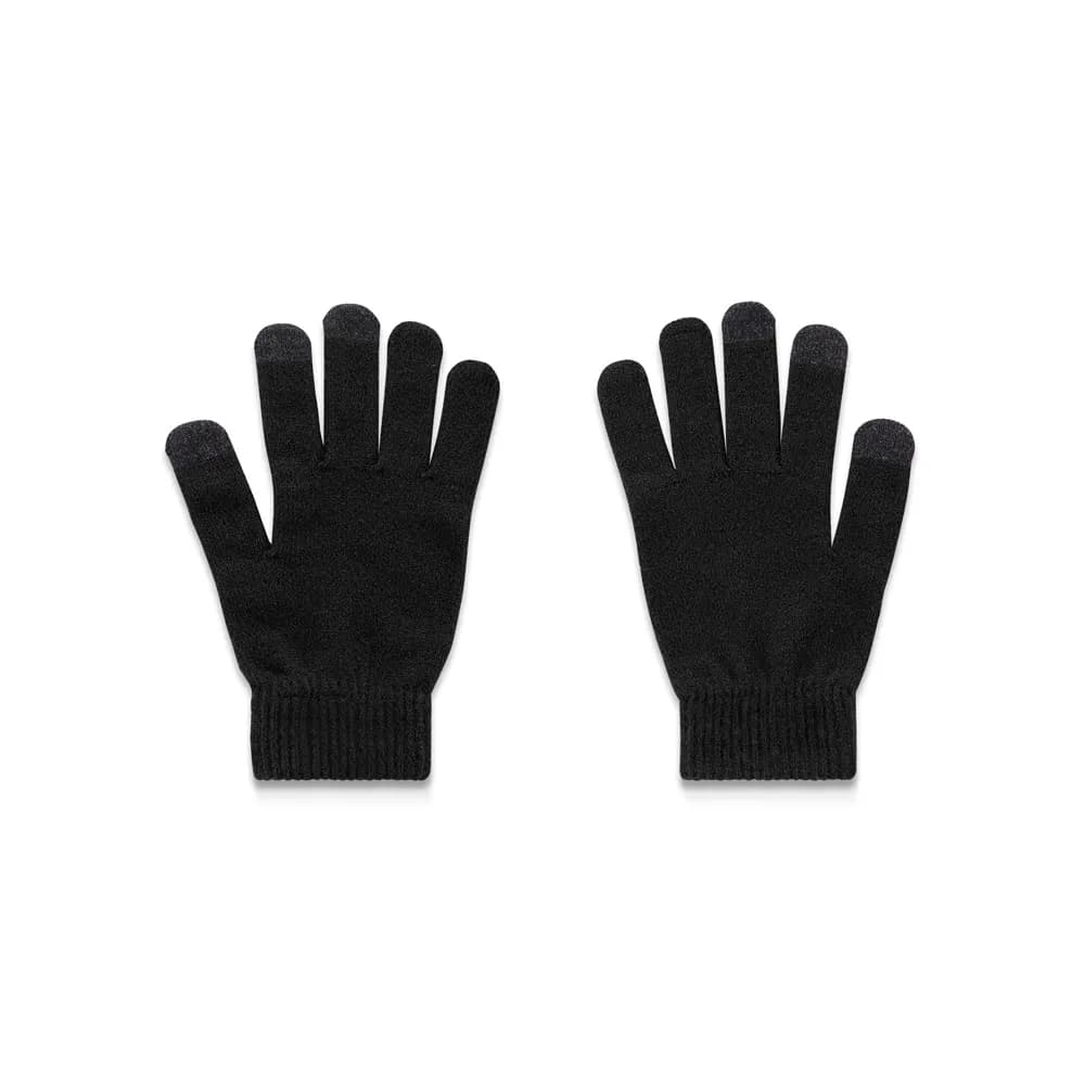 Handschuhe aus recyceltem Polyester (100% rPET), mit Tastspitzen - BURROW - Schwarz