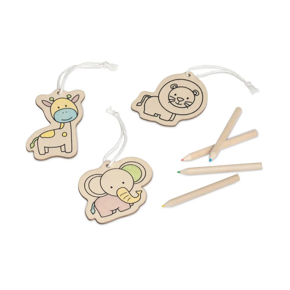 Malset für Kinder aus Holz - FAUNE - Natur
