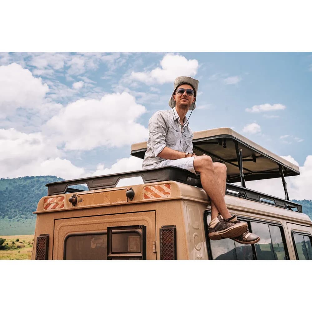 Safari-Hut aus 100% Polyester (160 g/m²) - BLASS - Dunkelgrün