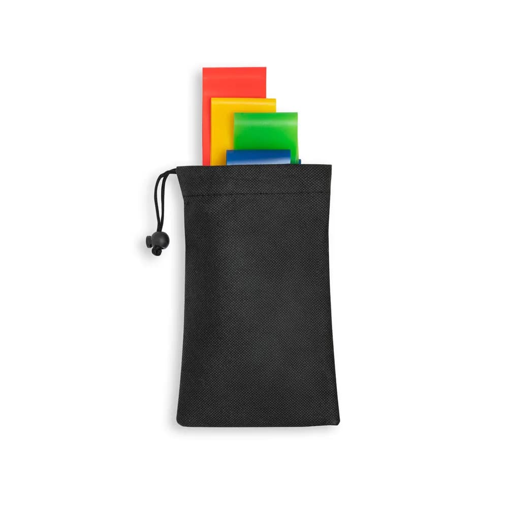 Set elastischer Sportbänder mit Vliesstoffbeutel - BURPEE - Schwarz