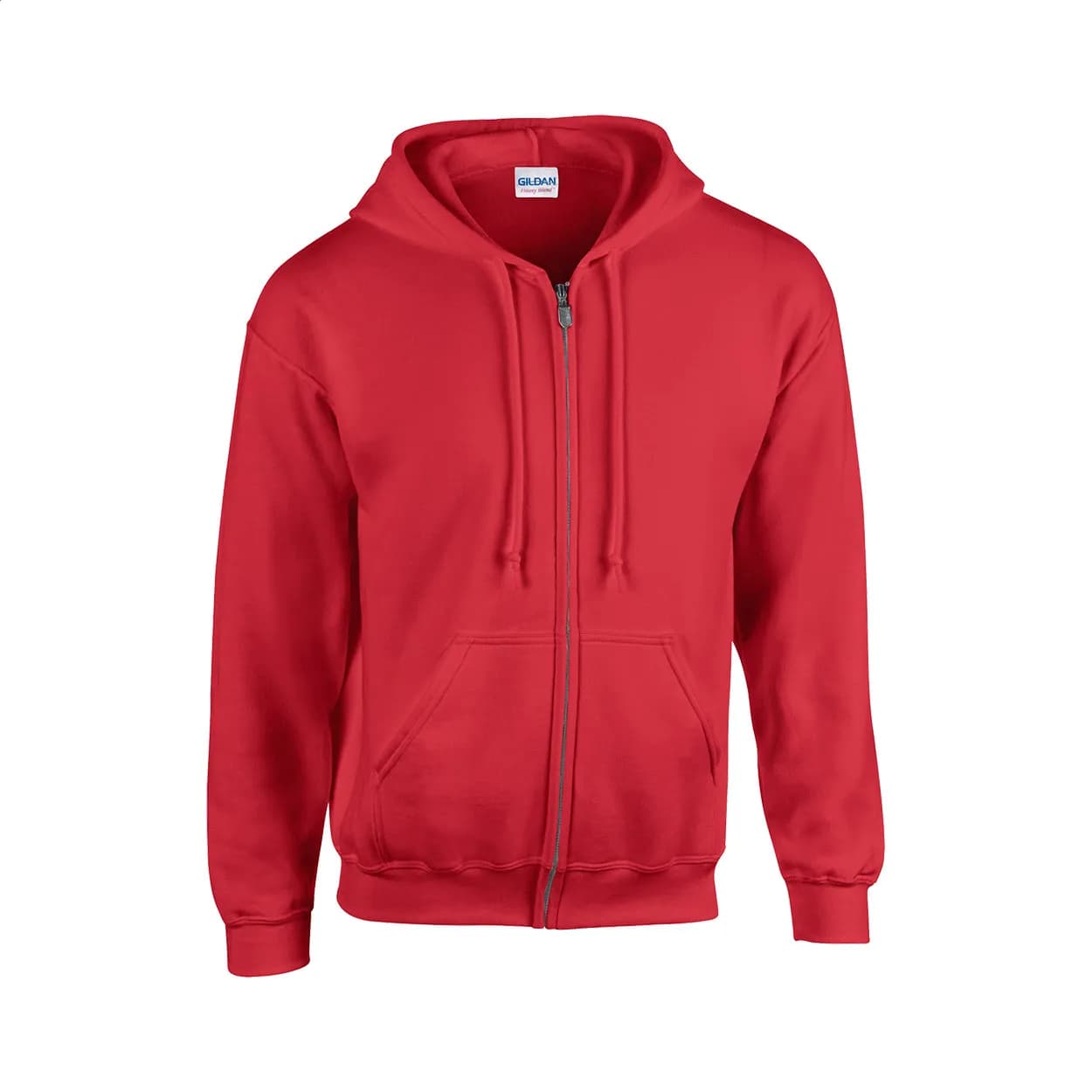Kapuzensweatshirt mit Reißverschluss - GI18600 - rot (-05)
