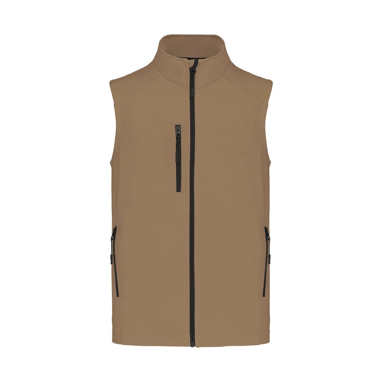 Dreilagige Softshellweste - KA403 - braun (-09V)