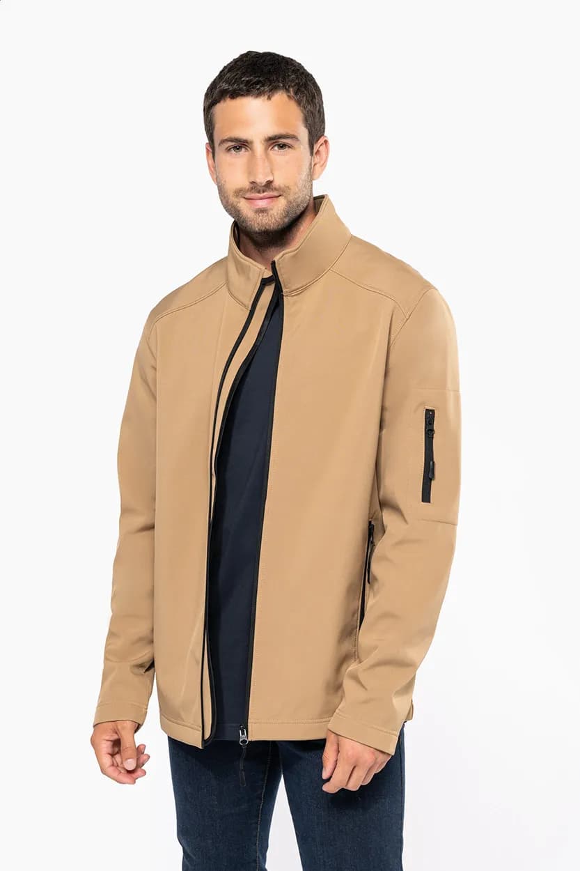 Dreilagige Softshelljacke - KA401 - braun (-09V)