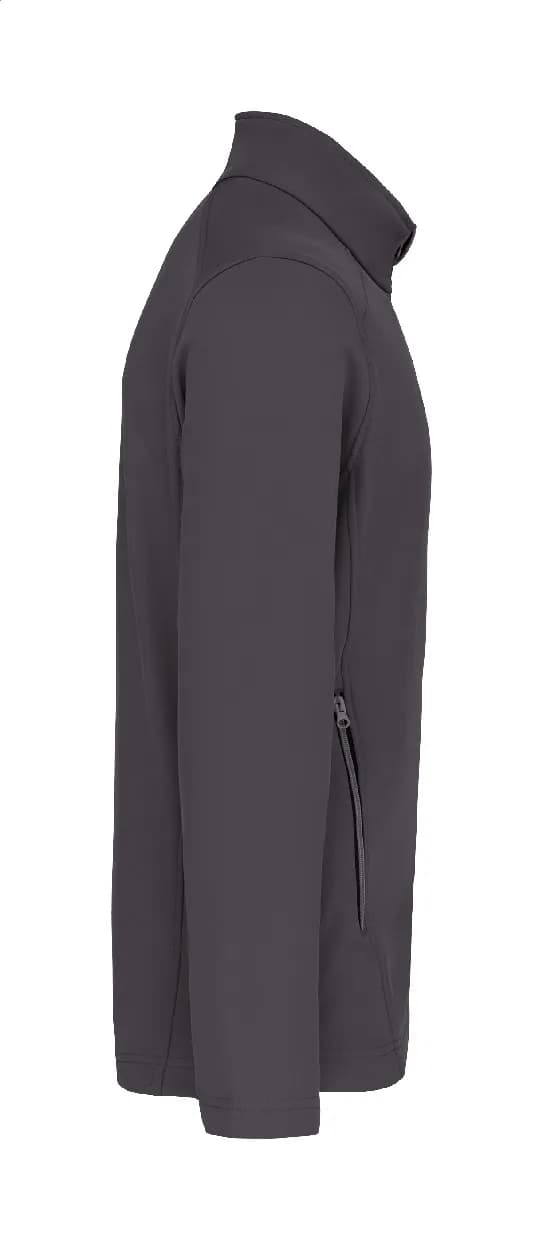 Doppellagige Softshelljacke - KA424 - dunkelgrau (-80)
