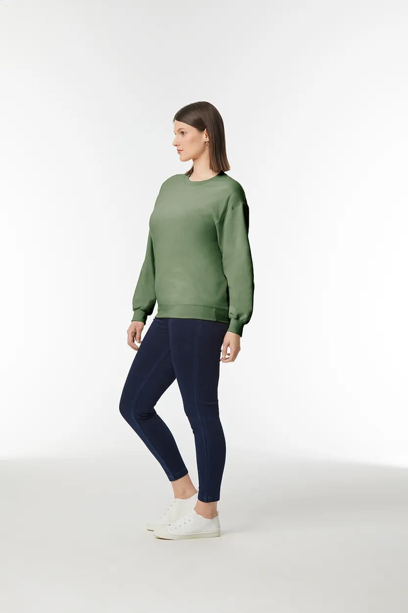 Rundhals-Sweatshirt - GISF000 - khaki (-95)