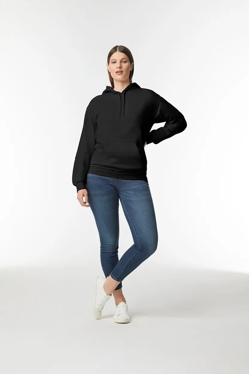 Kapuzensweatshirt - GISF500 - schwarz (-10)