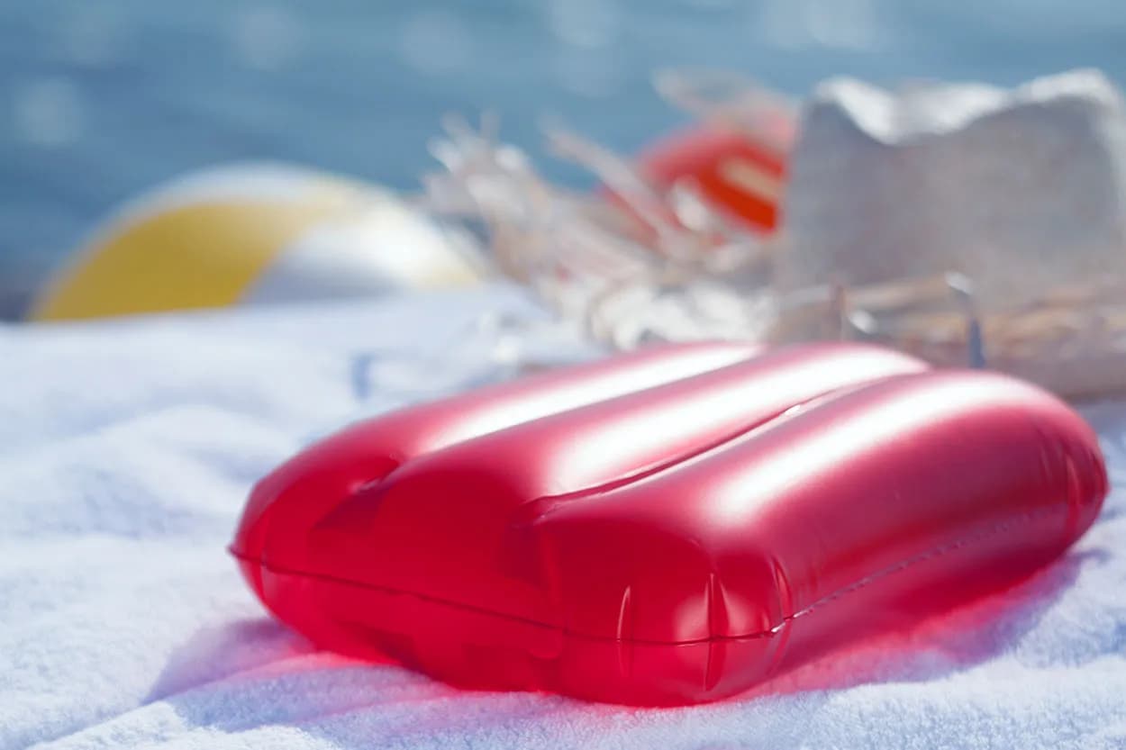 Strandkissen - Sunshine - rot (-05)