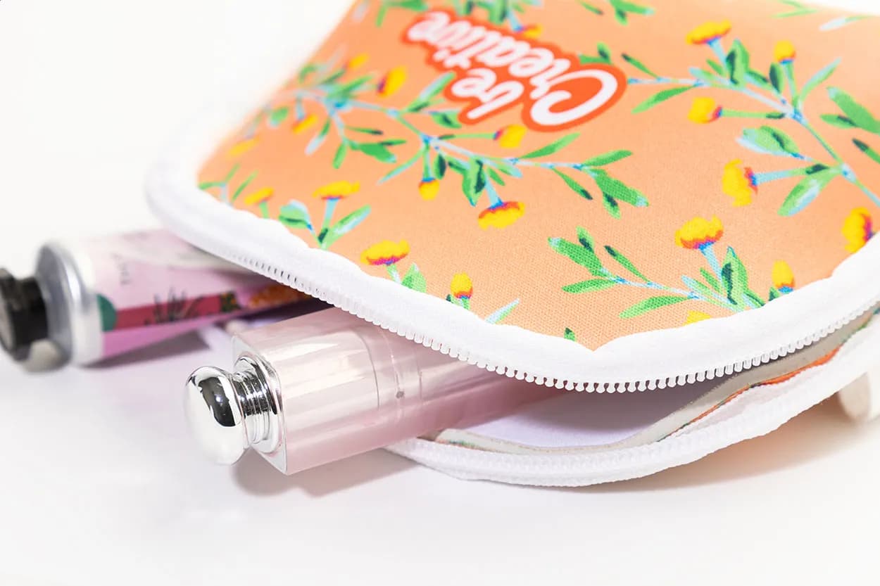 Individuelle RPET-Kosmetiktasche - CreaBeauty Soft S - weiß (-01)