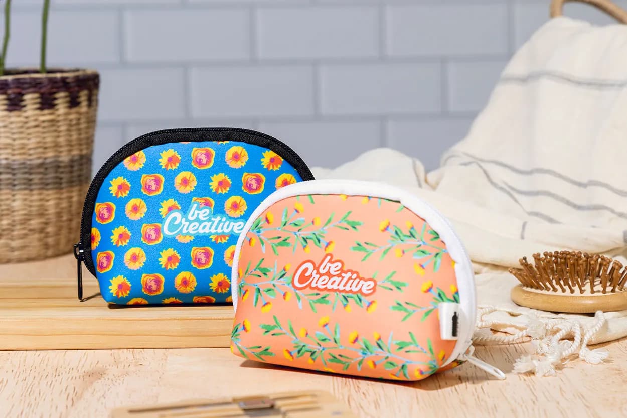 Individuelle RPET-Kosmetiktasche - CreaBeauty Soft S - weiß (-01)