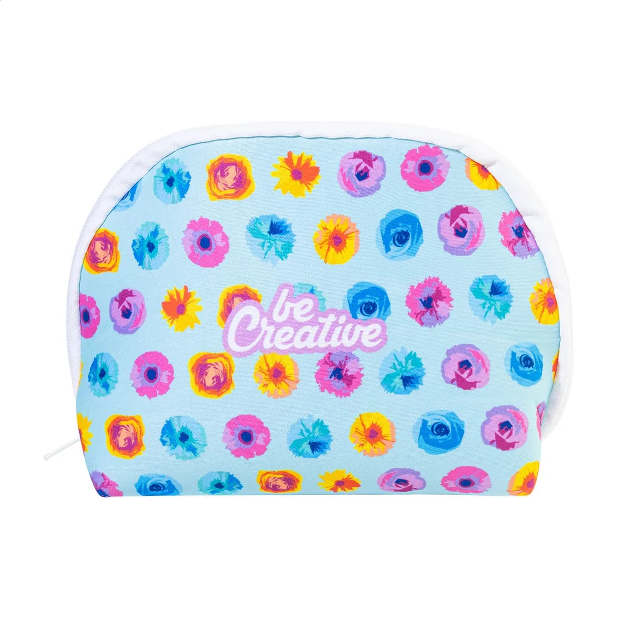 Individuelle RPET-Kosmetiktasche - CreaBeauty Soft M - weiß (-01)