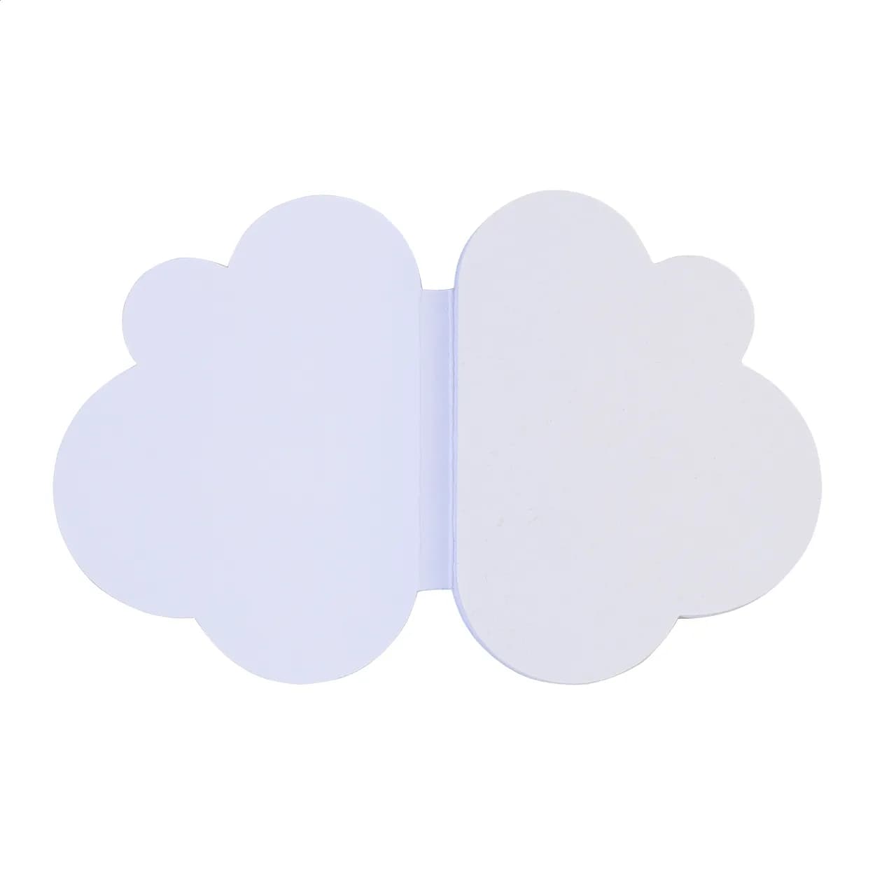 Individueller Haftnotizblock - CreaStick Cloud - weiß