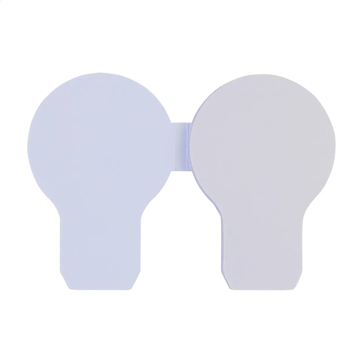 Individueller Haftnotizblock - CreaStick Bulb - weiß