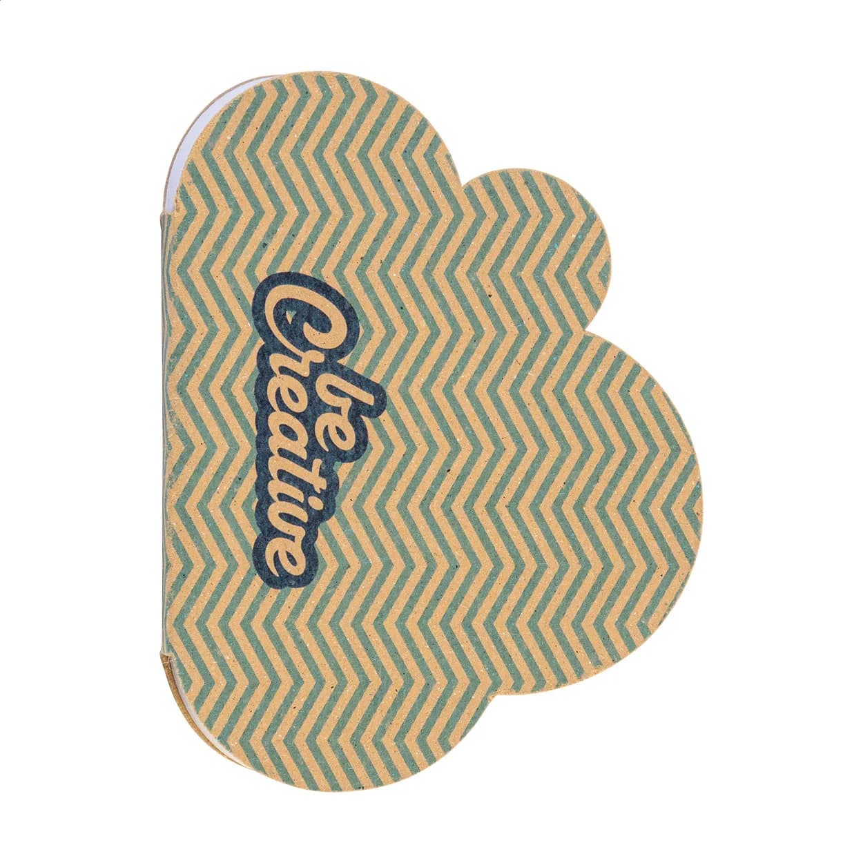 Individueller Haftnotizblock - CreaStick Cloud Eco - natur