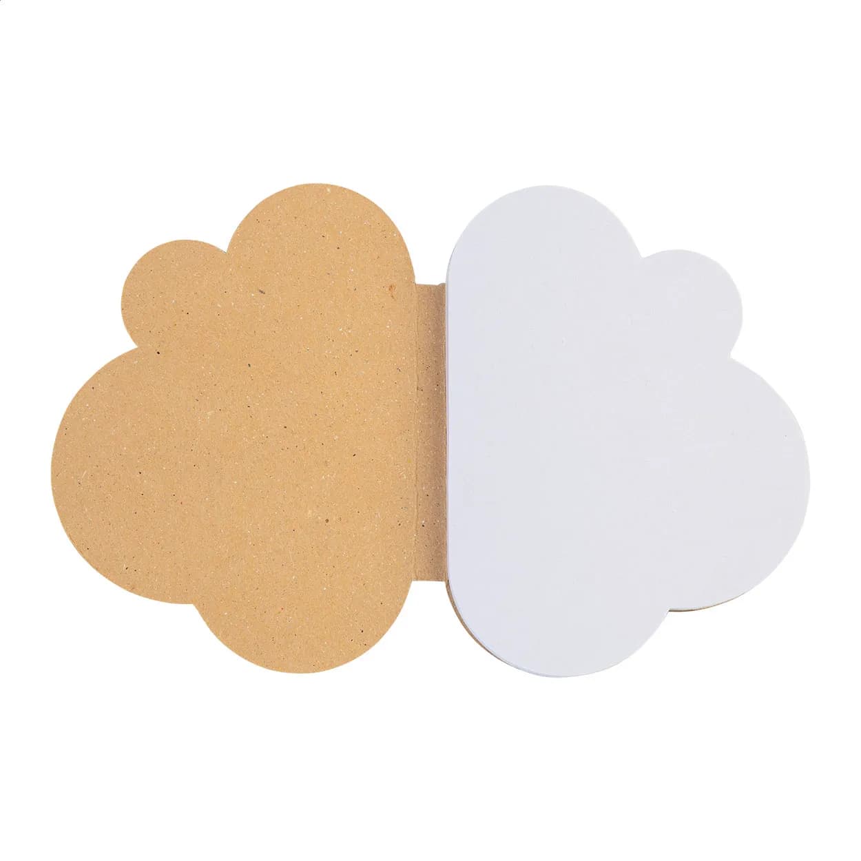 Individueller Haftnotizblock - CreaStick Cloud Eco - natur