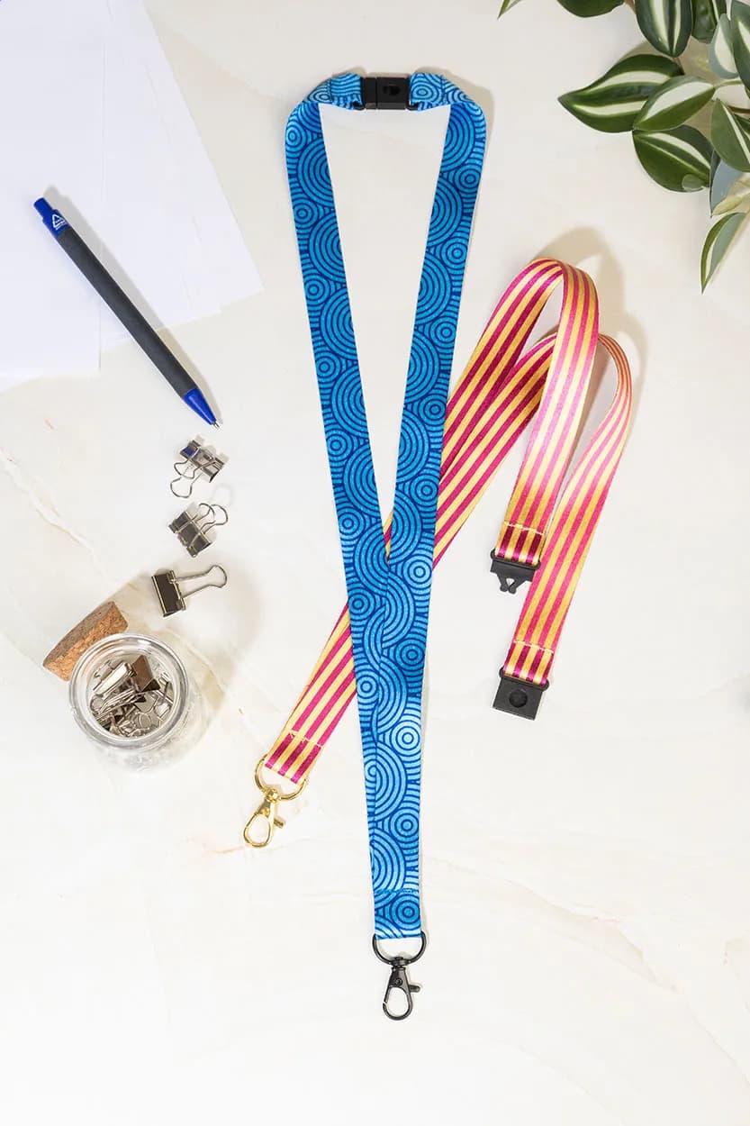 Individuelles Sublimationslanyard - Subyard Shine Safe - schwarz (-10)