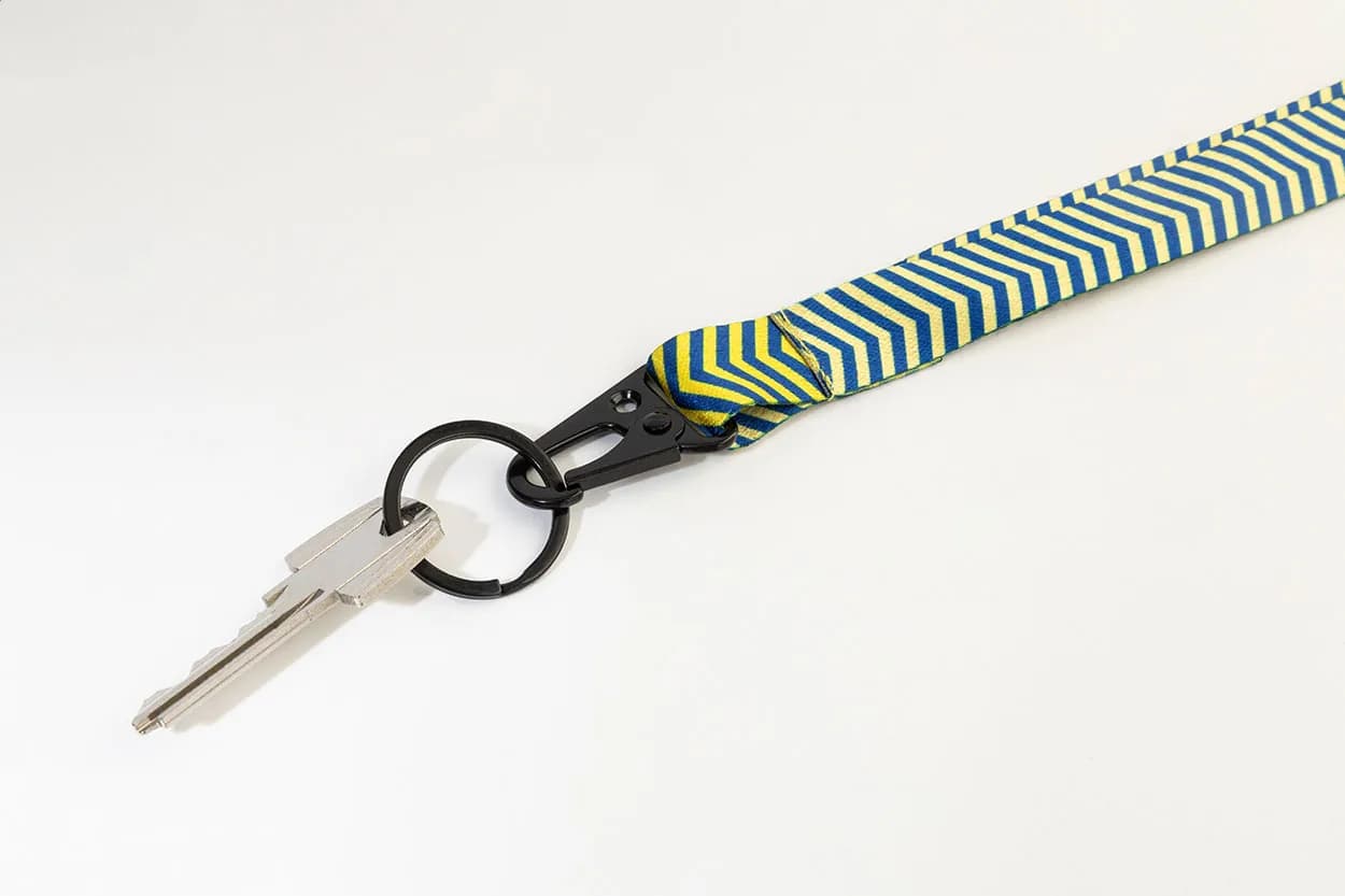 Individuelles Sublimationslanyard - Subyard Hook - schwarz (-10)