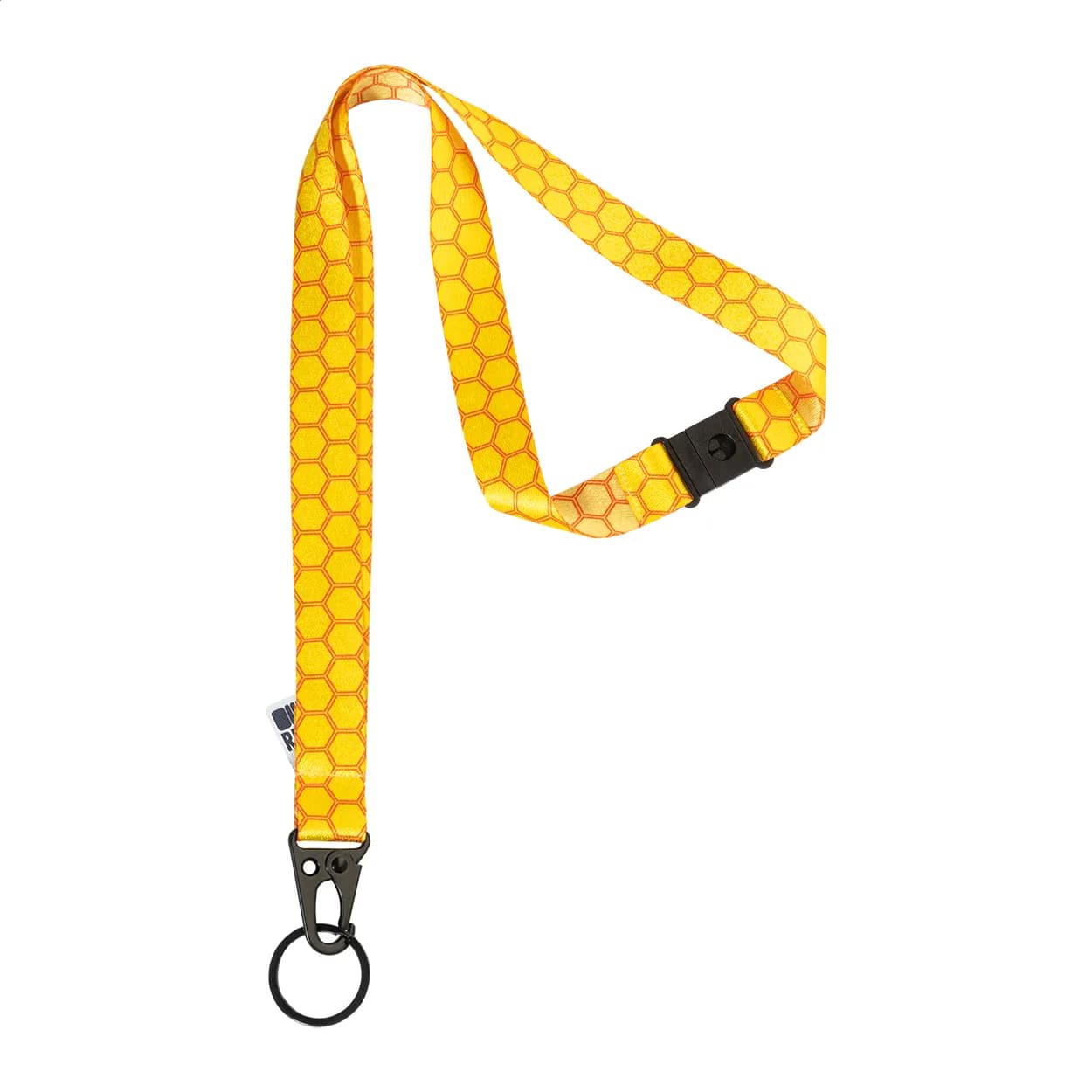 Individuelles Sublimationslanyard - Subyard Hook Safe - schwarz (-10)