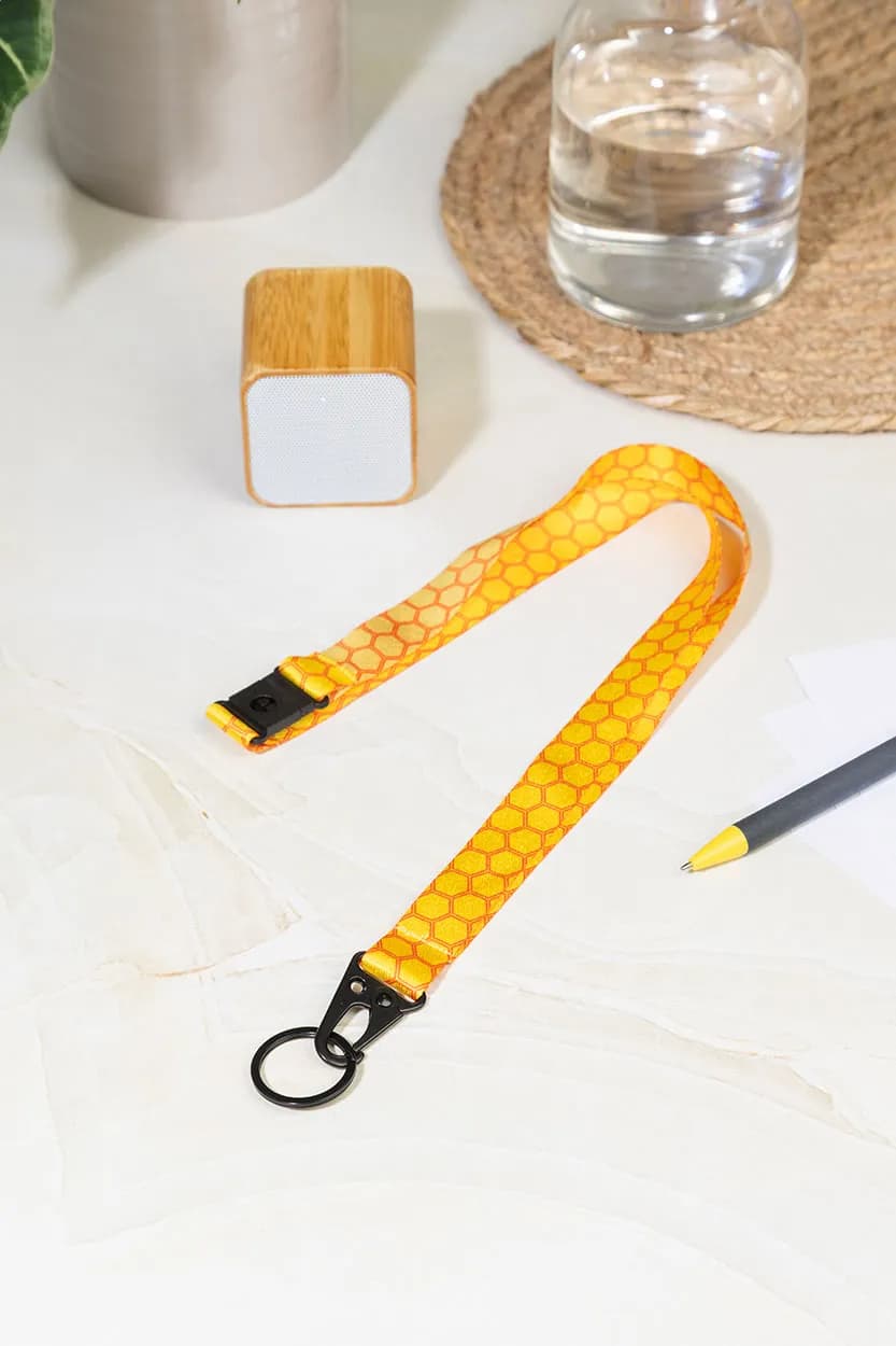 Individuelles Sublimationslanyard - Subyard Hook Safe - schwarz (-10)