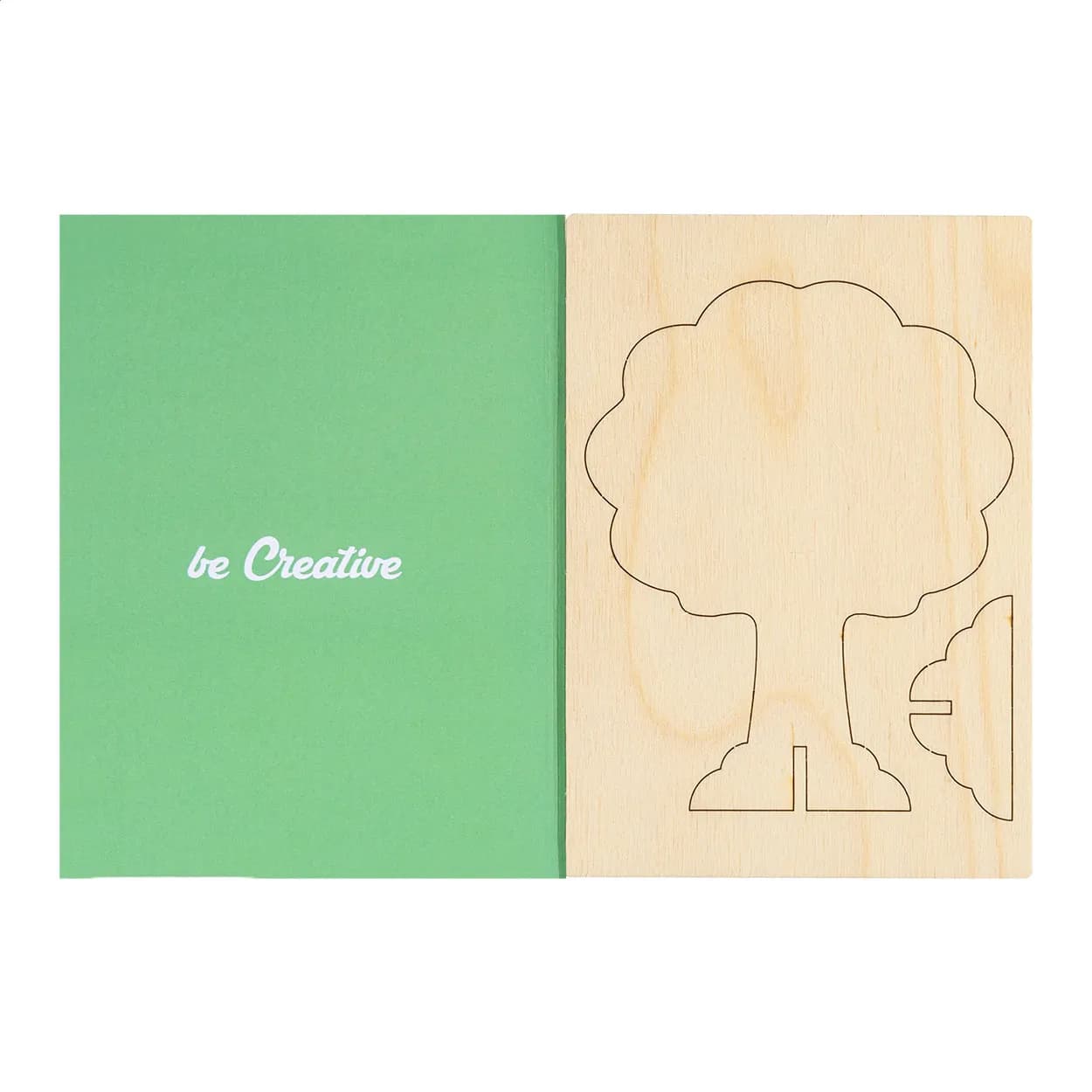 individuelle Puzzle-Postkarte, Haus - SendCraft - weiß (-D)