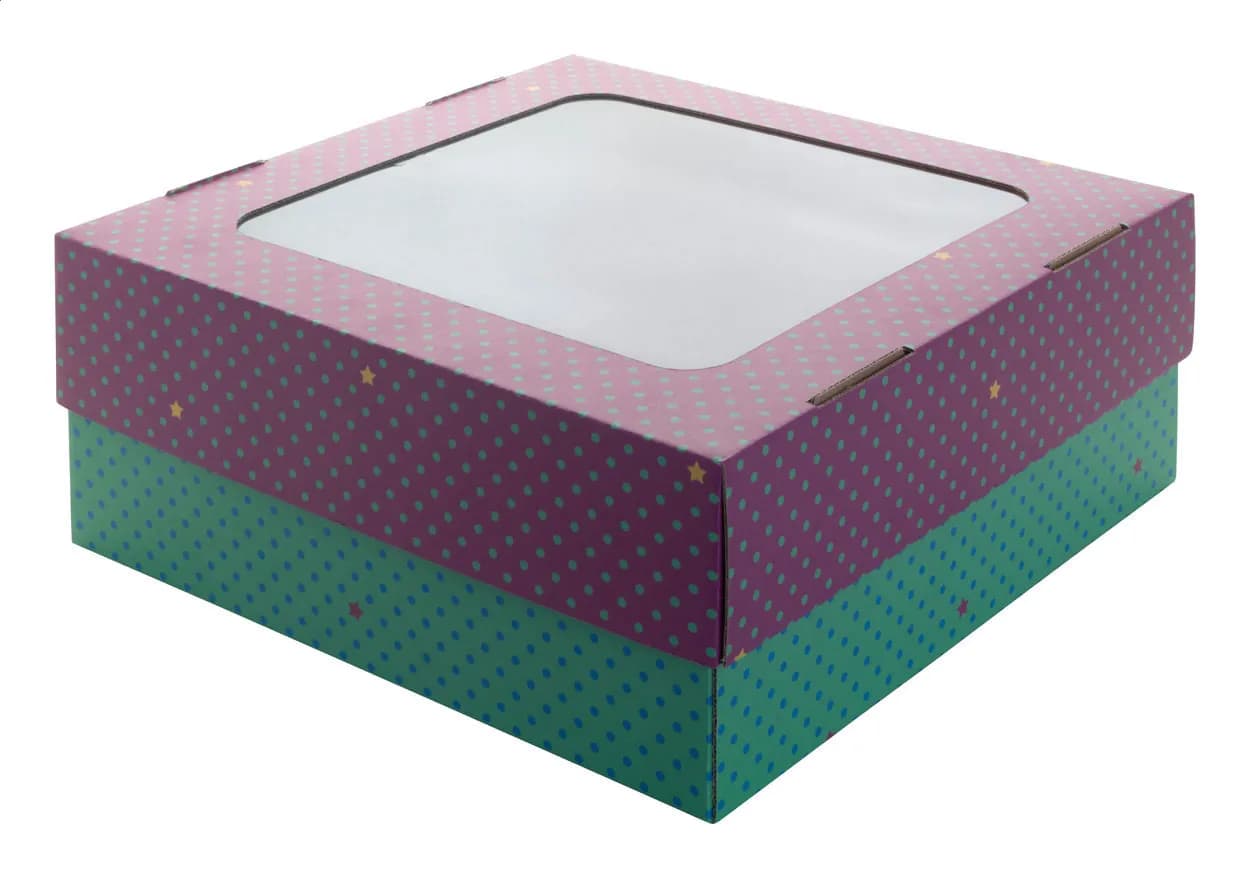 Geschenkbox - CreaBox Gift Box Window L - weiß (-01)