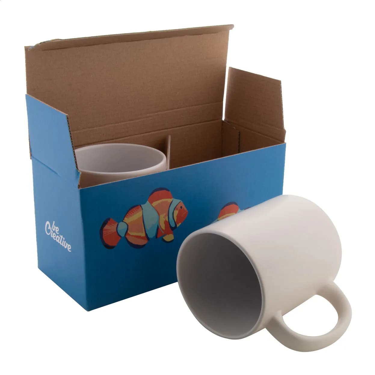 Individuelle Doppel-Tassenbox - CreaBox Mug Double - weiß (-01)