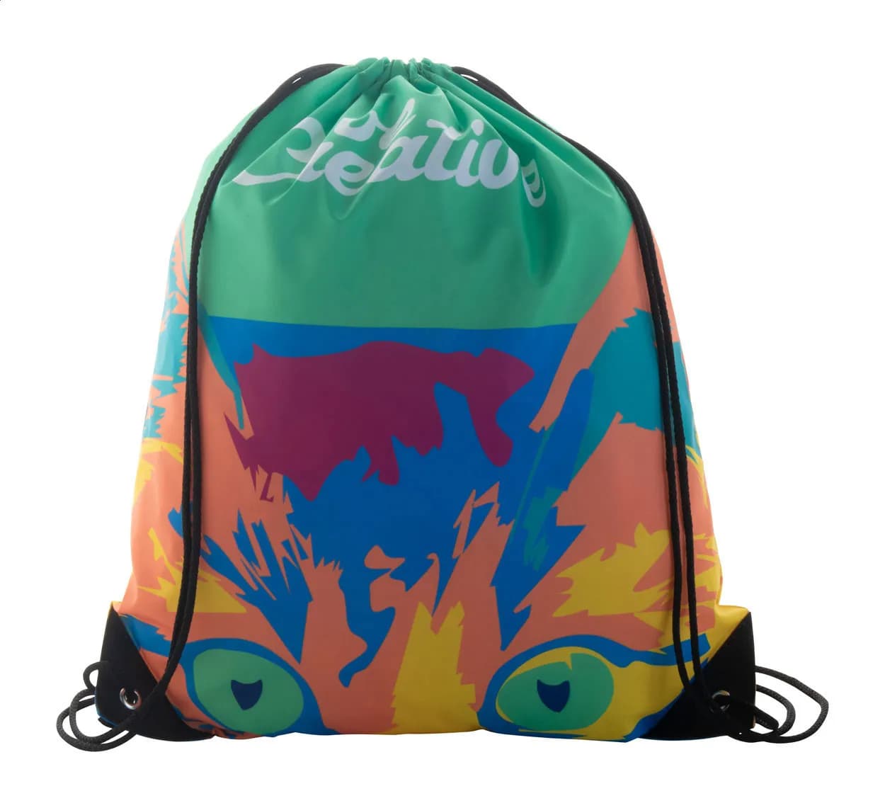 Individueller Turnbeutel - CreaDraw Plus - schwarz (-10)