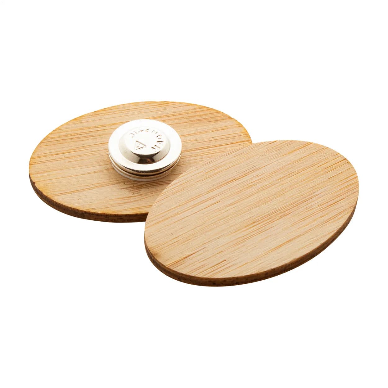 Bambus-Anstecker - BooBadge - natur (-B)