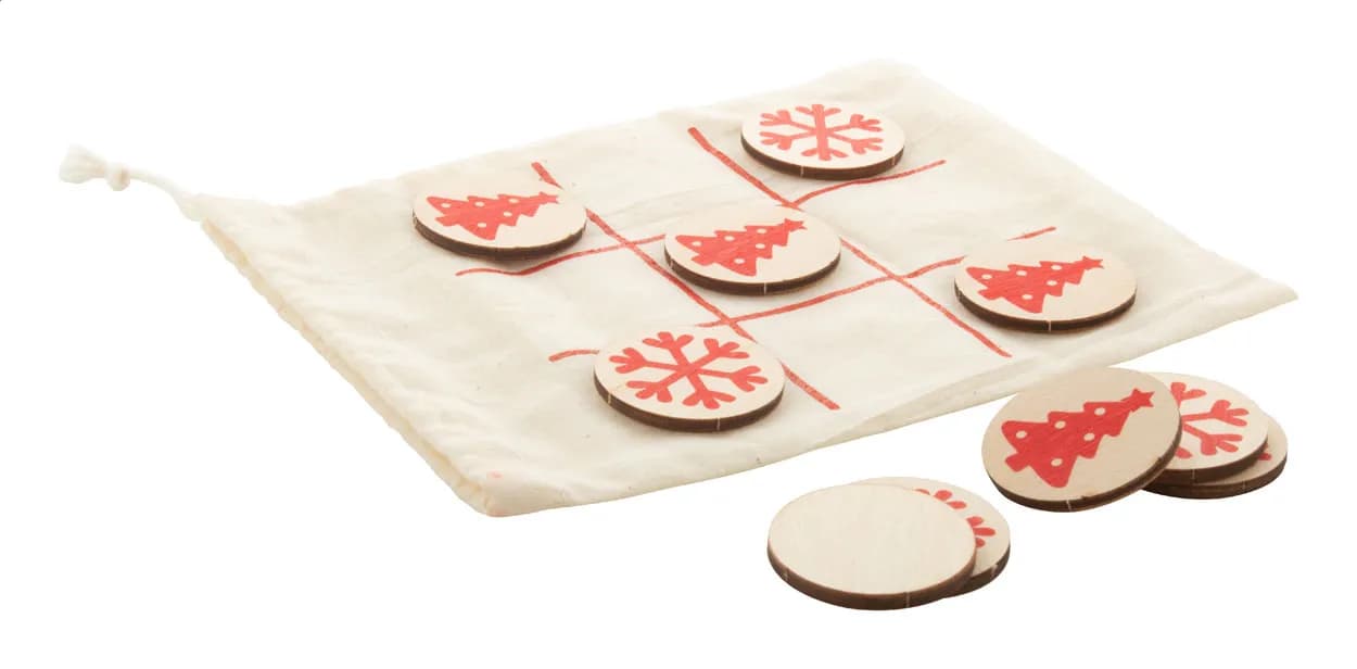 Tic-Tac-Toe-Spiel - OXO Xmas - natur (-A)