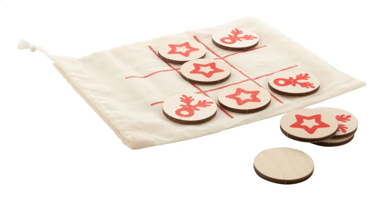 Tic-Tac-Toe-Spiel - OXO Xmas - natur (-B)