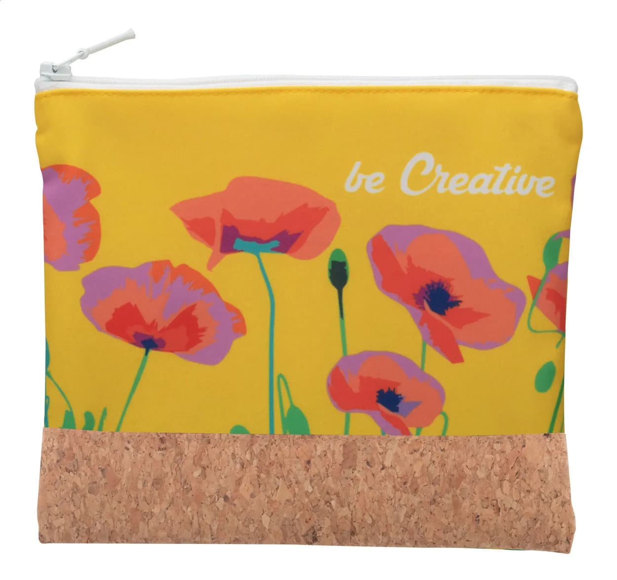 Individuelle Kosmetiktasche - CreaBeauty Cork M - weiß (-01)